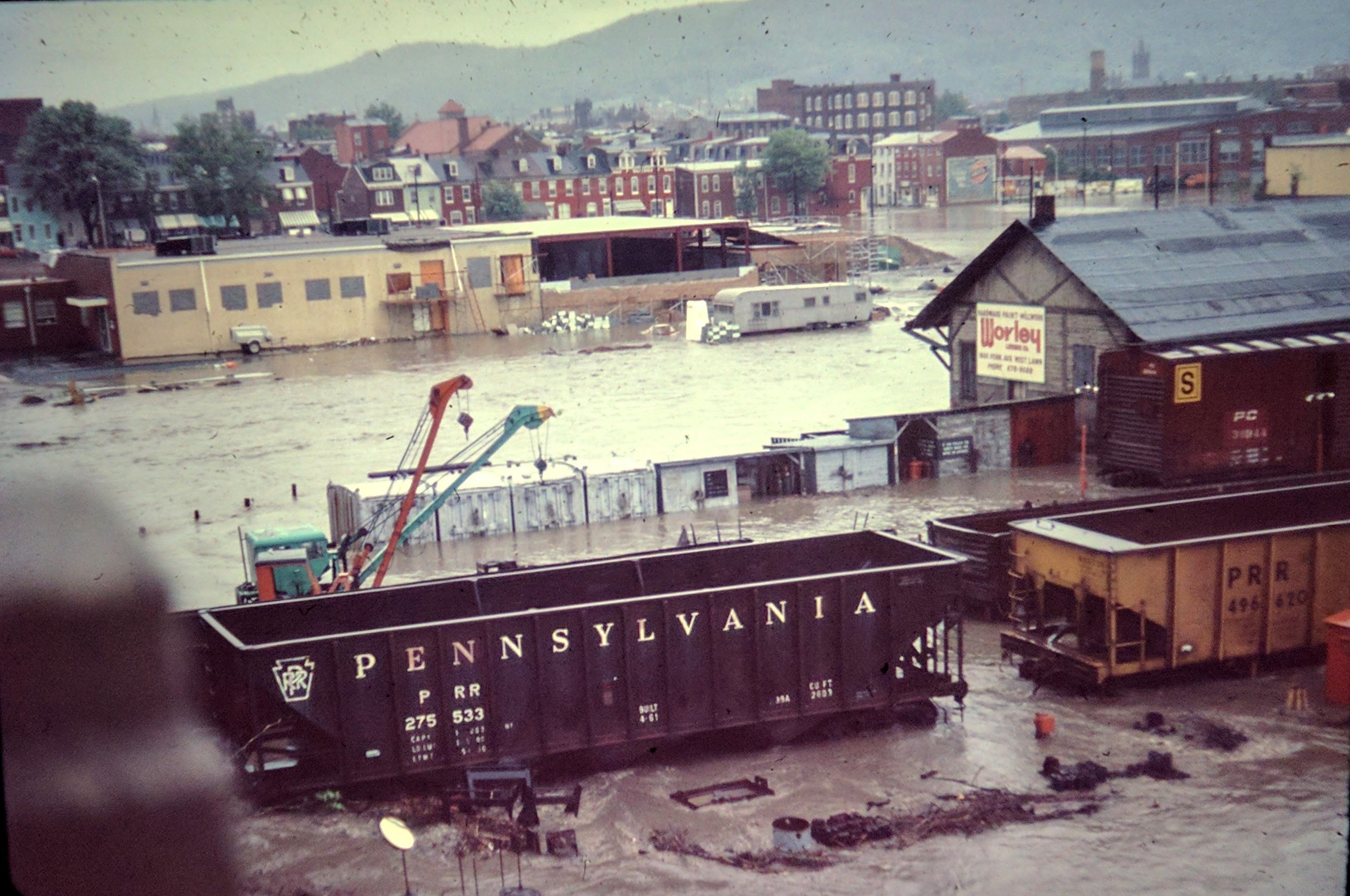 Hurricane Agnus - Reading PA 1972 - Schuykill River