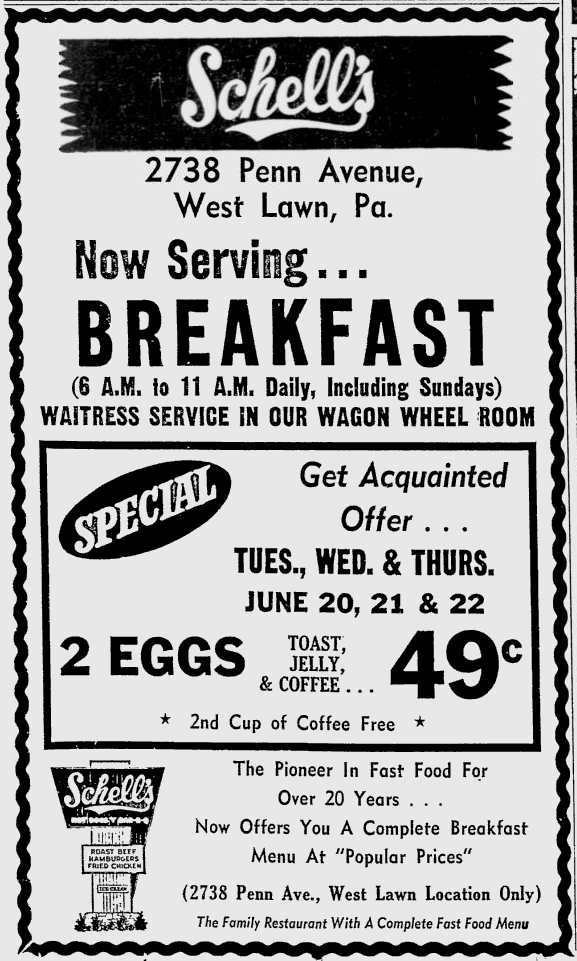 Schell's West Lawn 1972
