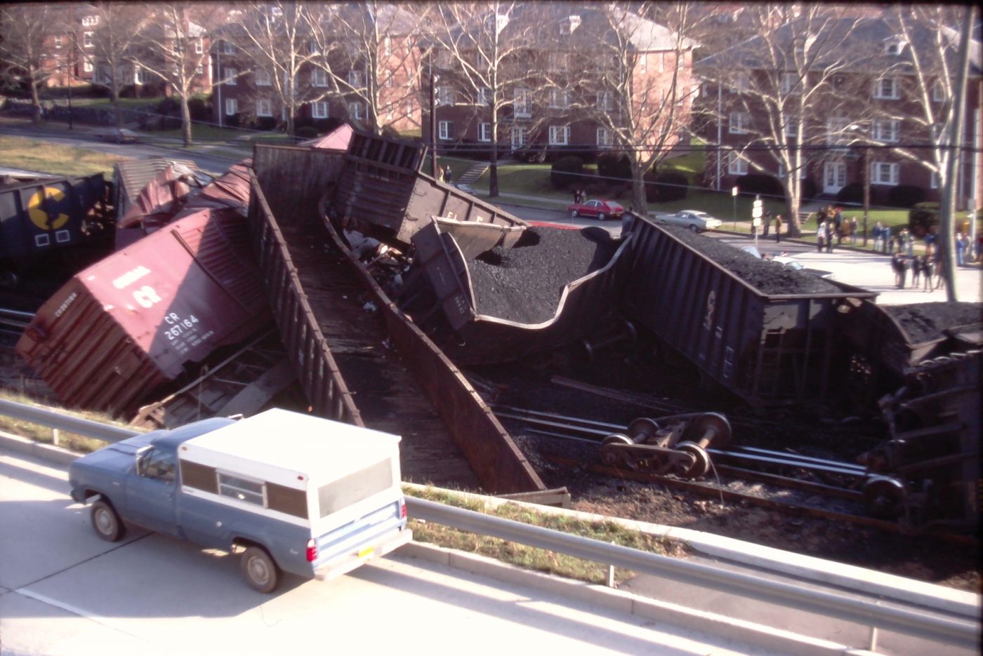 Train Derail Wyomissing 1977