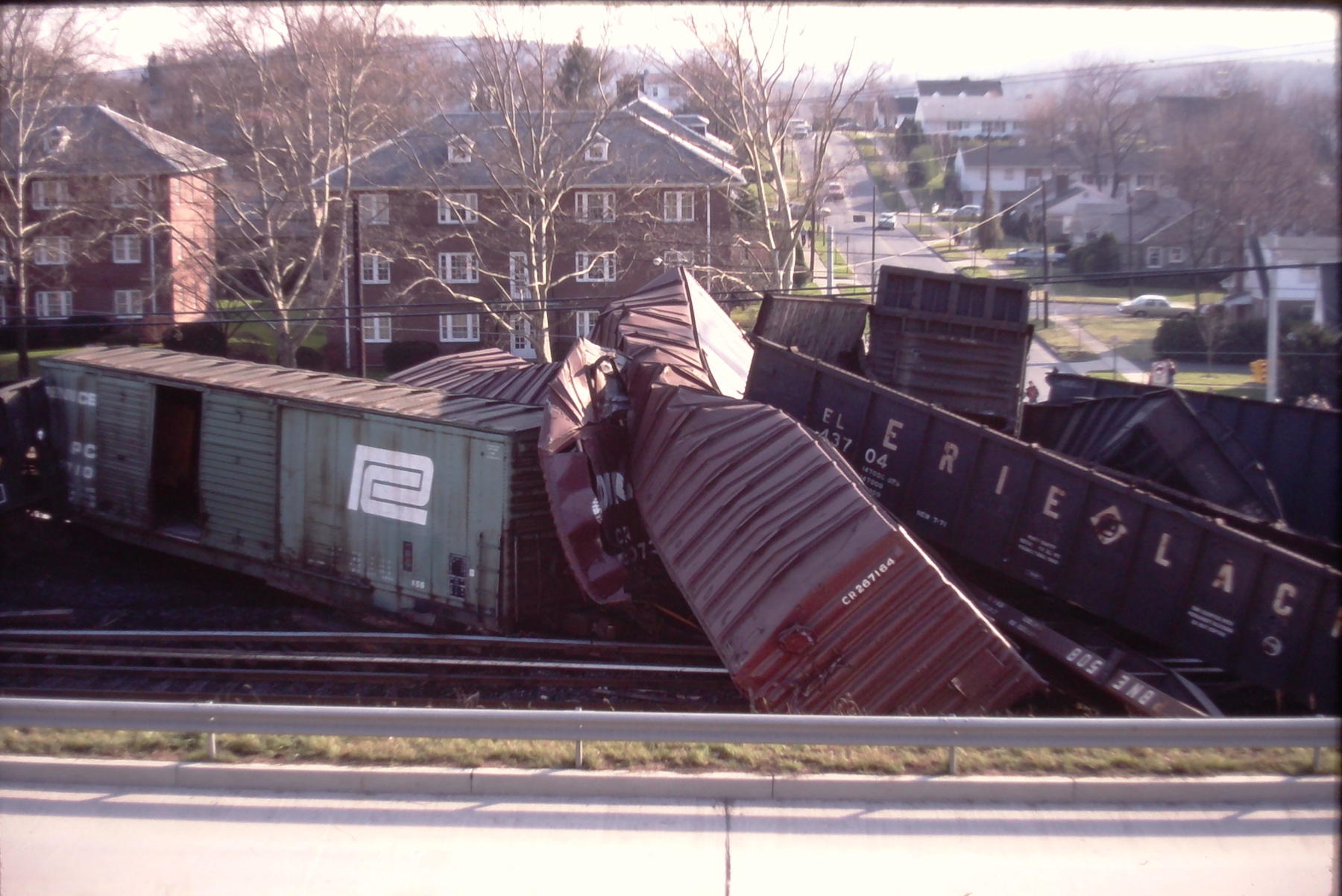 Train Derail Wyomissing 1977