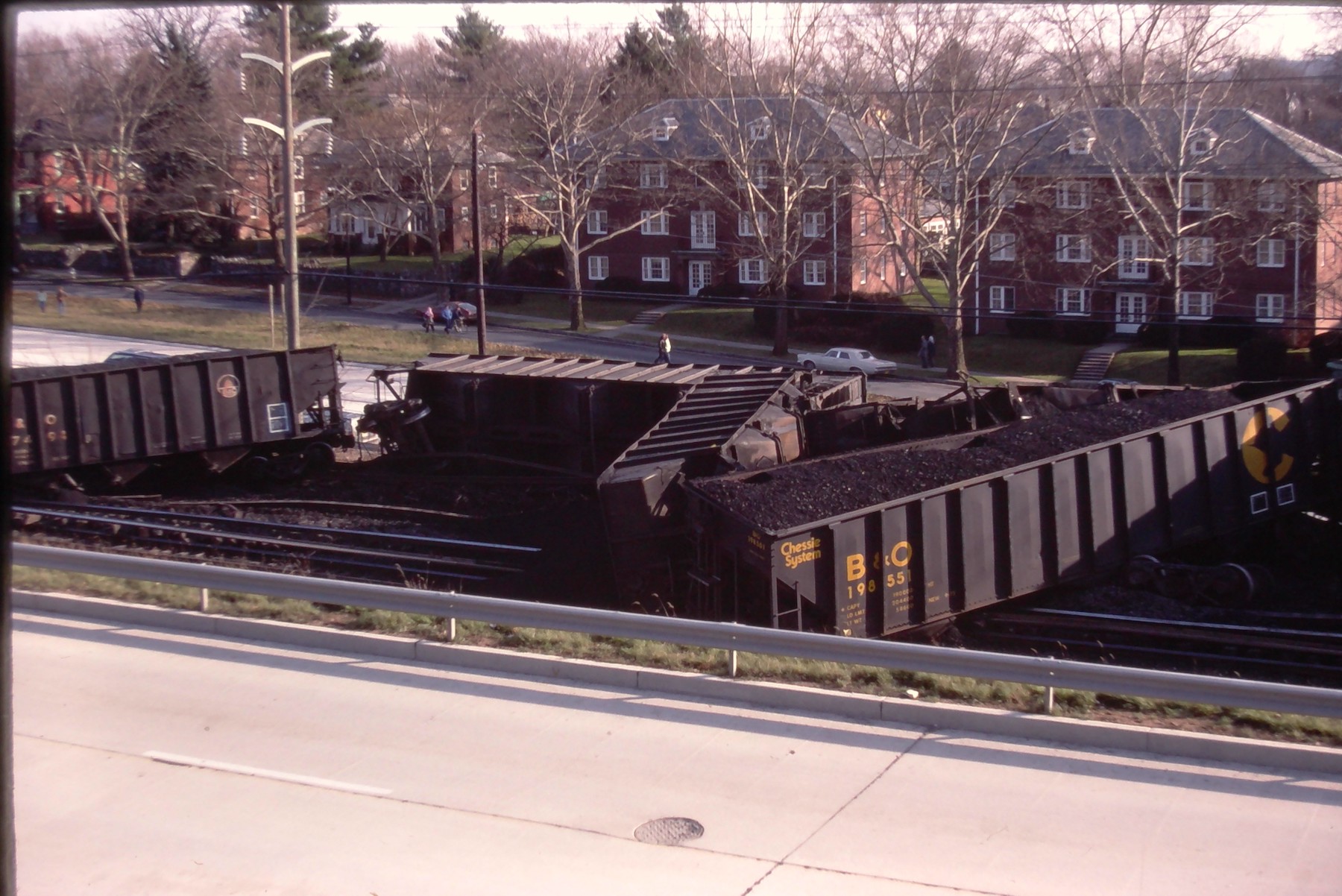 Train Derail Wyomissing 1977