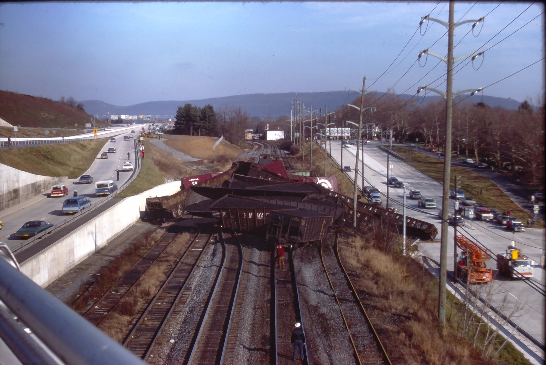 Train Derail Wyomissing 1977