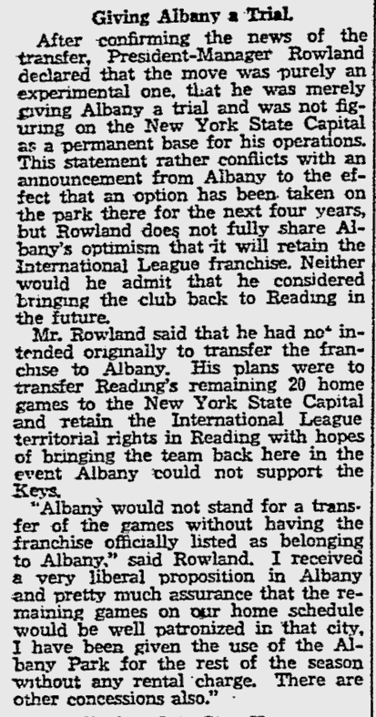 Before Baseballtown - Reading's Minor League History (1900s) - Berks ...